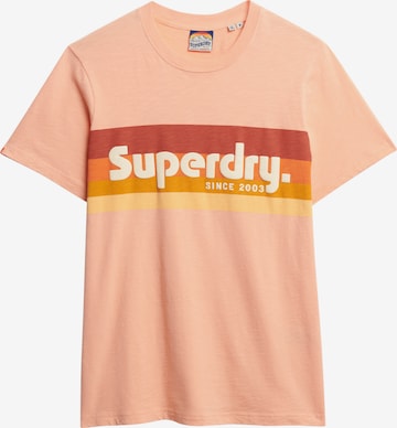 T-Shirt Superdry en rose : devant