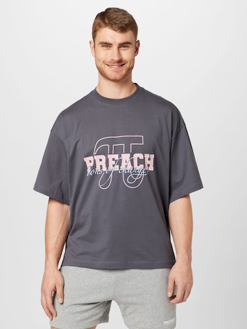 Preach Tričko – šedá: přední strana