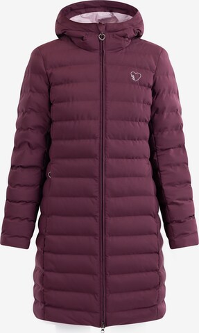 MYMO Winter Coat in Purple: front