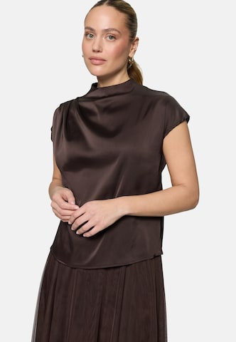 zero Blouse in Bruin: voorkant