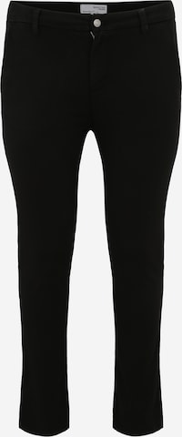 Slimfit Pantaloni chino 'Miley' di Selected Femme Curve in nero: frontale