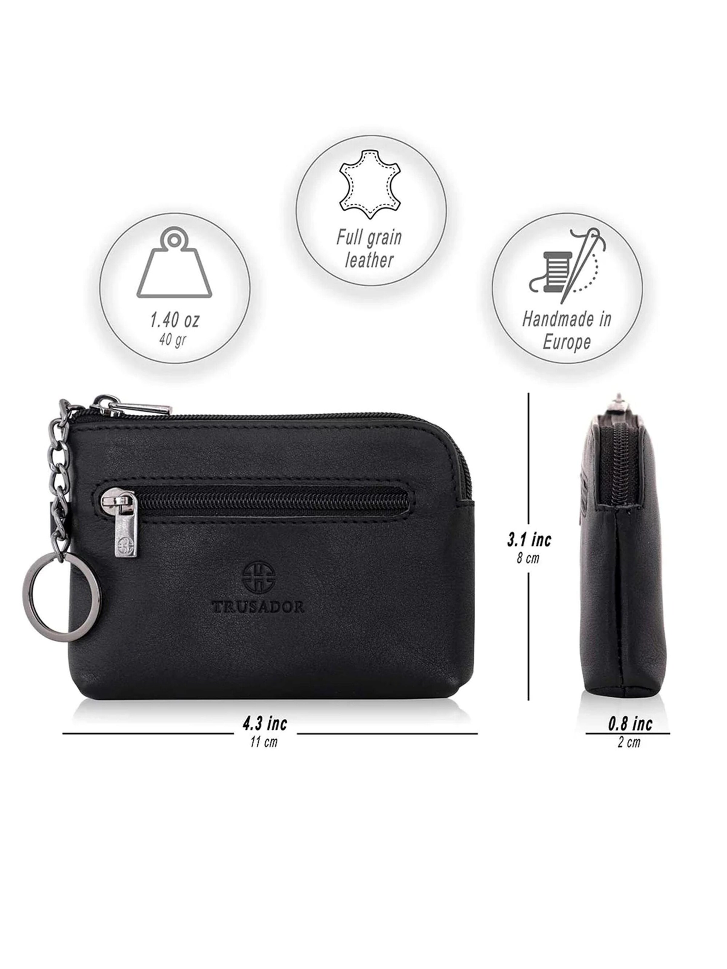 Trusador Key Ring 'Milano' in Black