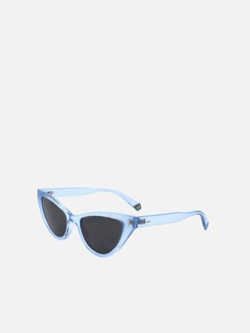 Lunettes de soleil Polaroid en bleu : devant