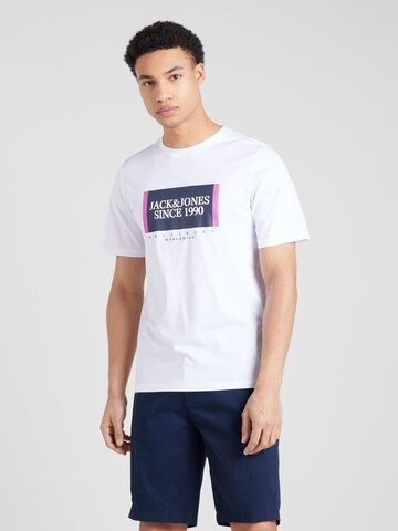 JACK & JONES T-Shirt 'LAFAYETTE' in Weiß: predná strana