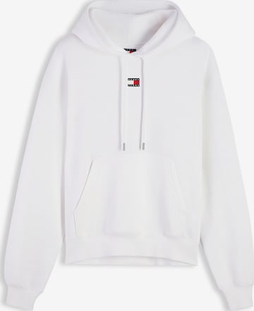 balts Tommy Jeans Sportisks džemperis: no priekšpuses