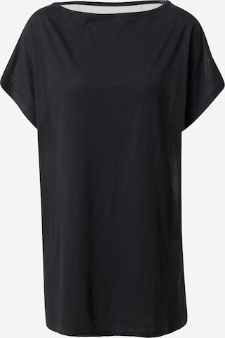 Tricou de la Sisley pe negru: față