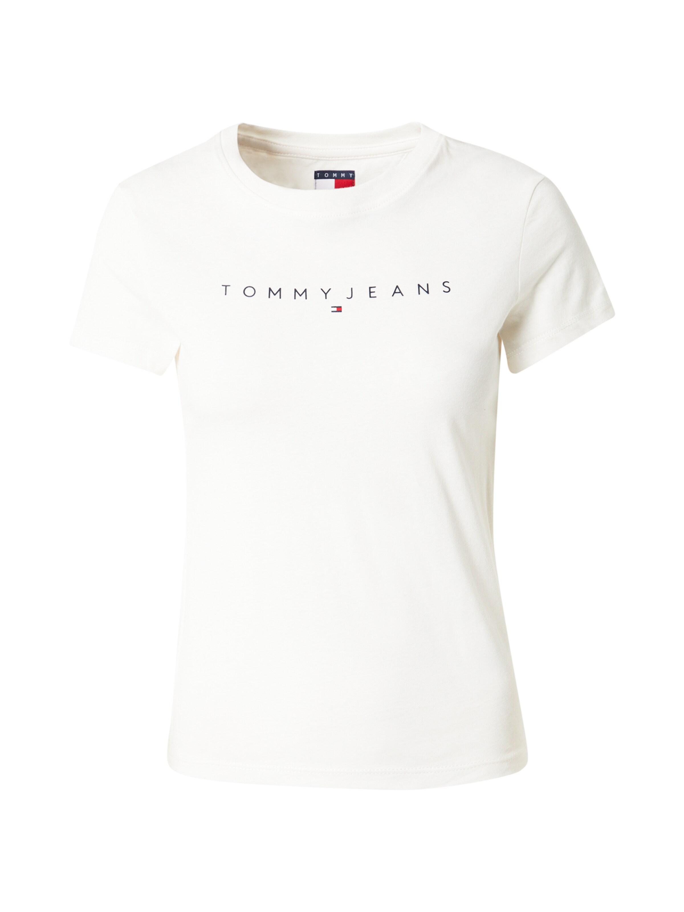 Tommy Jeans Curve Shirt in White: front