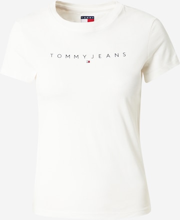 Maglietta di Tommy Jeans Curve in bianco: frontale
