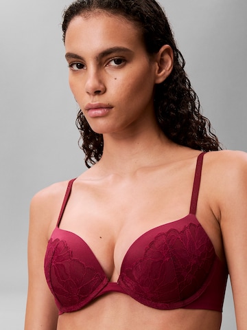 Calvin Klein Push-up Bra in Red: front
