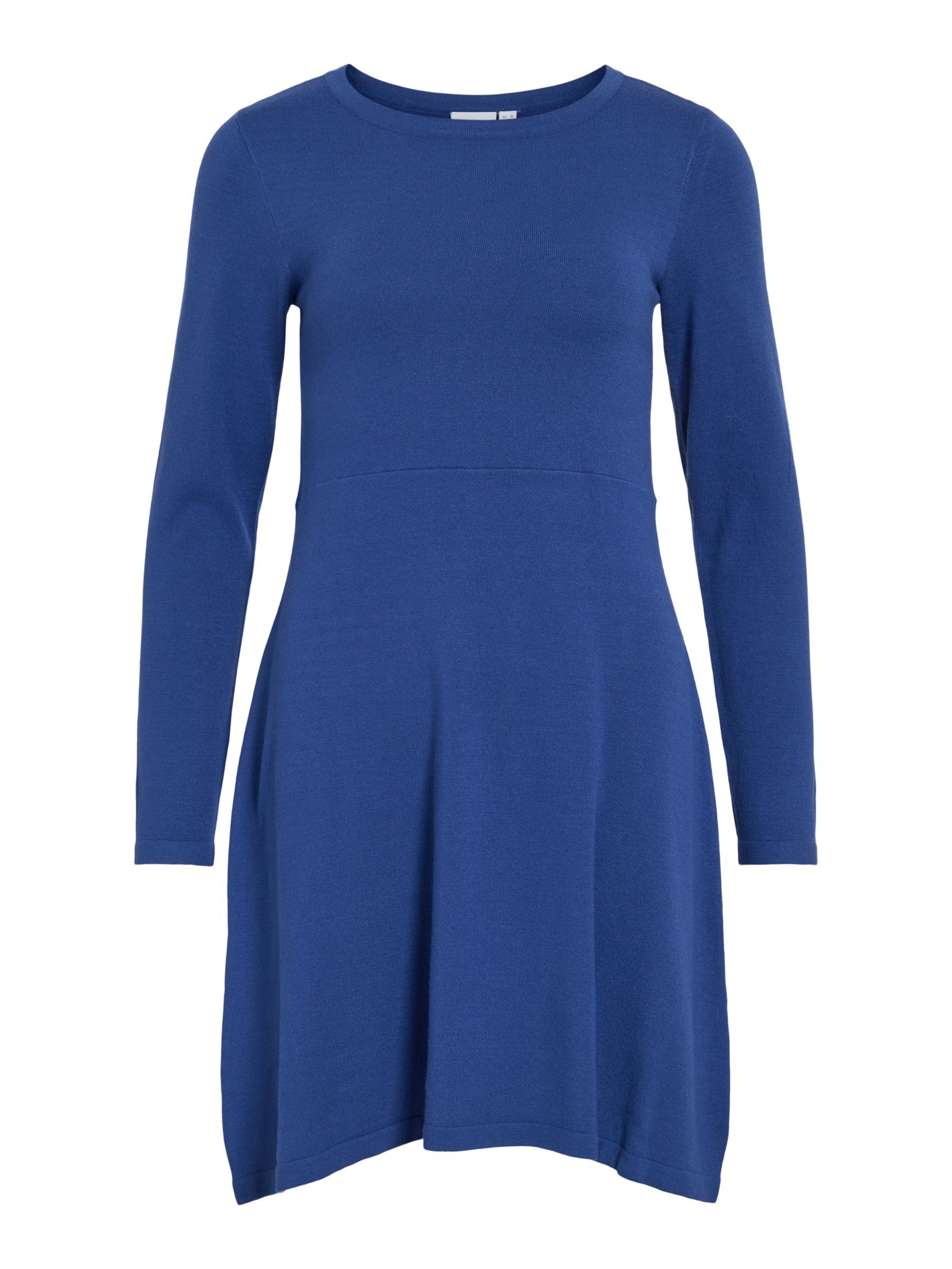 VILA Knitted dress 'HELLIE' in Blue: front