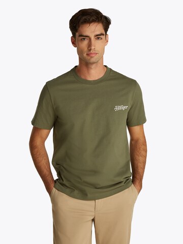 T-Shirt 'SUMMER PHOTO' TOMMY HILFIGER en vert : devant