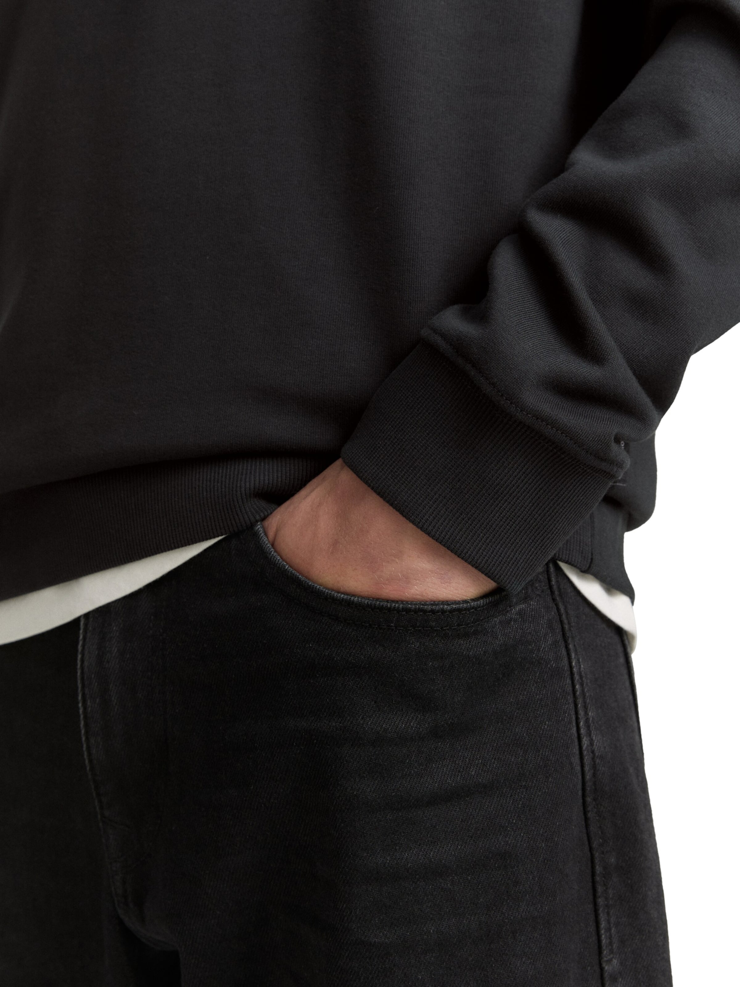 Felpa di TOM TAILOR DENIM in grigio