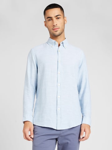 Coupe regular Chemise 'Rickert' BOSS Orange en bleu : devant