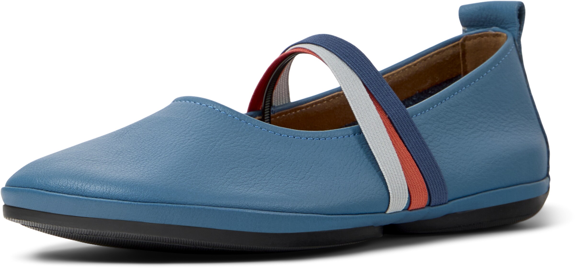 CAMPER Riemchenballerina 'Right Nina' in Blau: Vorderseite