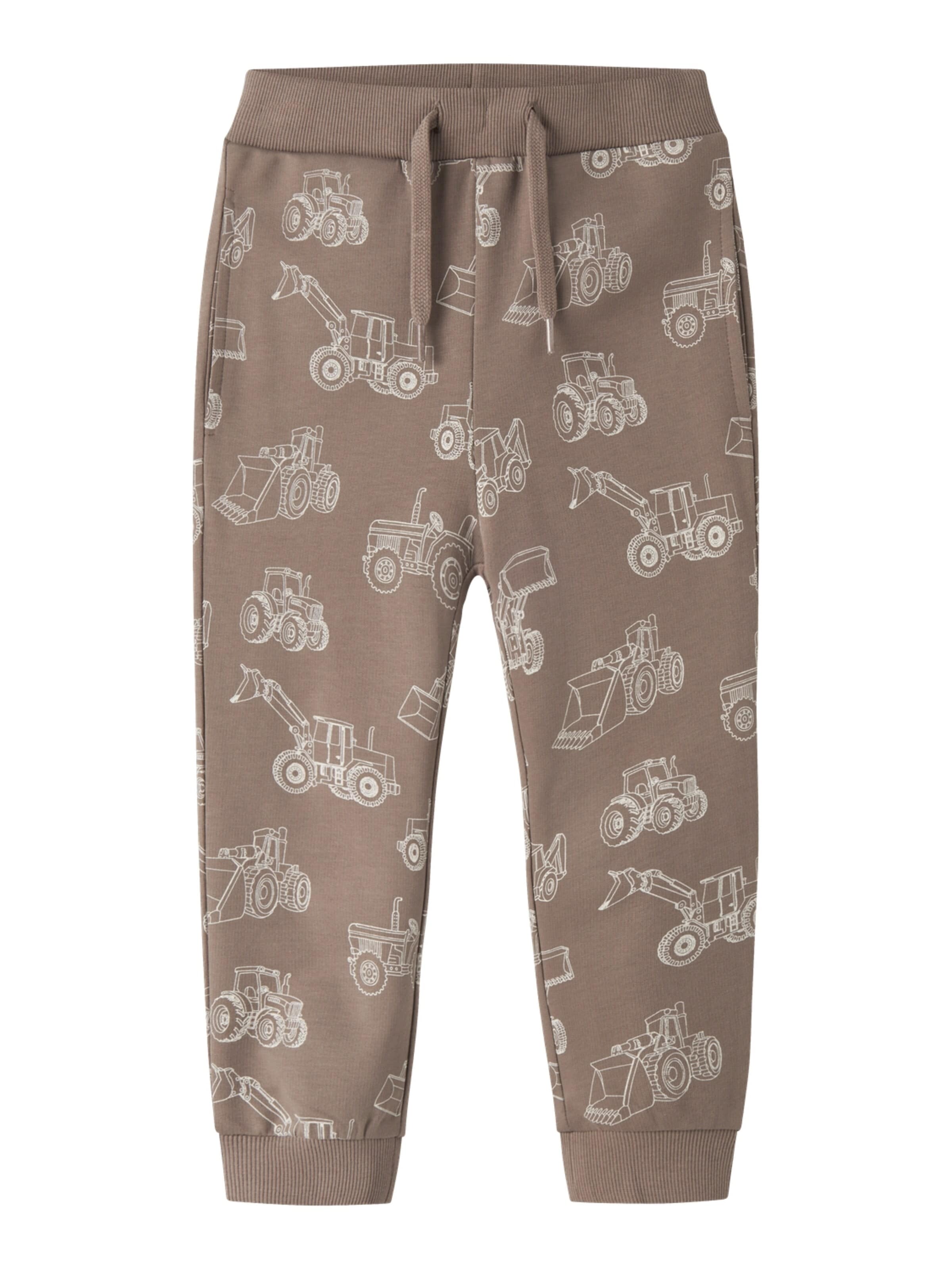 NAME IT Дънки Tapered Leg Панталон 'NMMVaron' в кафяво: отпред