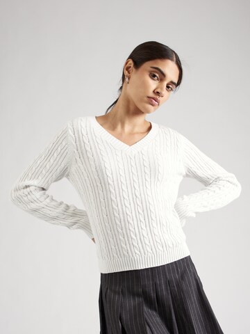 Pull-over 'EMEA' HOLLISTER en blanc : devant