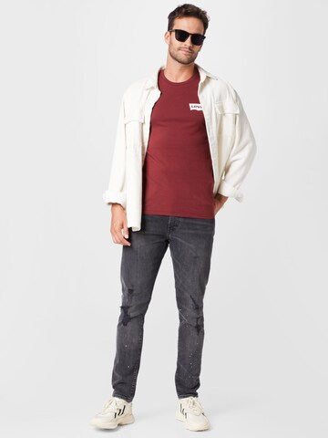 LEVI'S ® Shirt 'Crewneck Graphic' in Rood