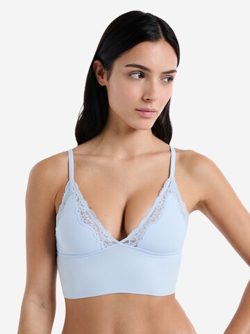 ETAM Triangle Bra 'Pure' in Blue