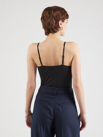 PIECES Shirt bodysuit in Black