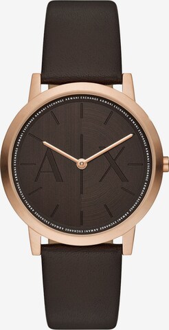 ARMANI EXCHANGE Analog Watch in Brown: front