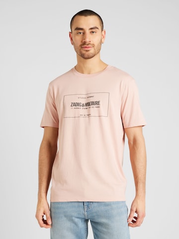 Zadig & Voltaire Koszulka 'BLASON GUM' w kolorze różowy: przód