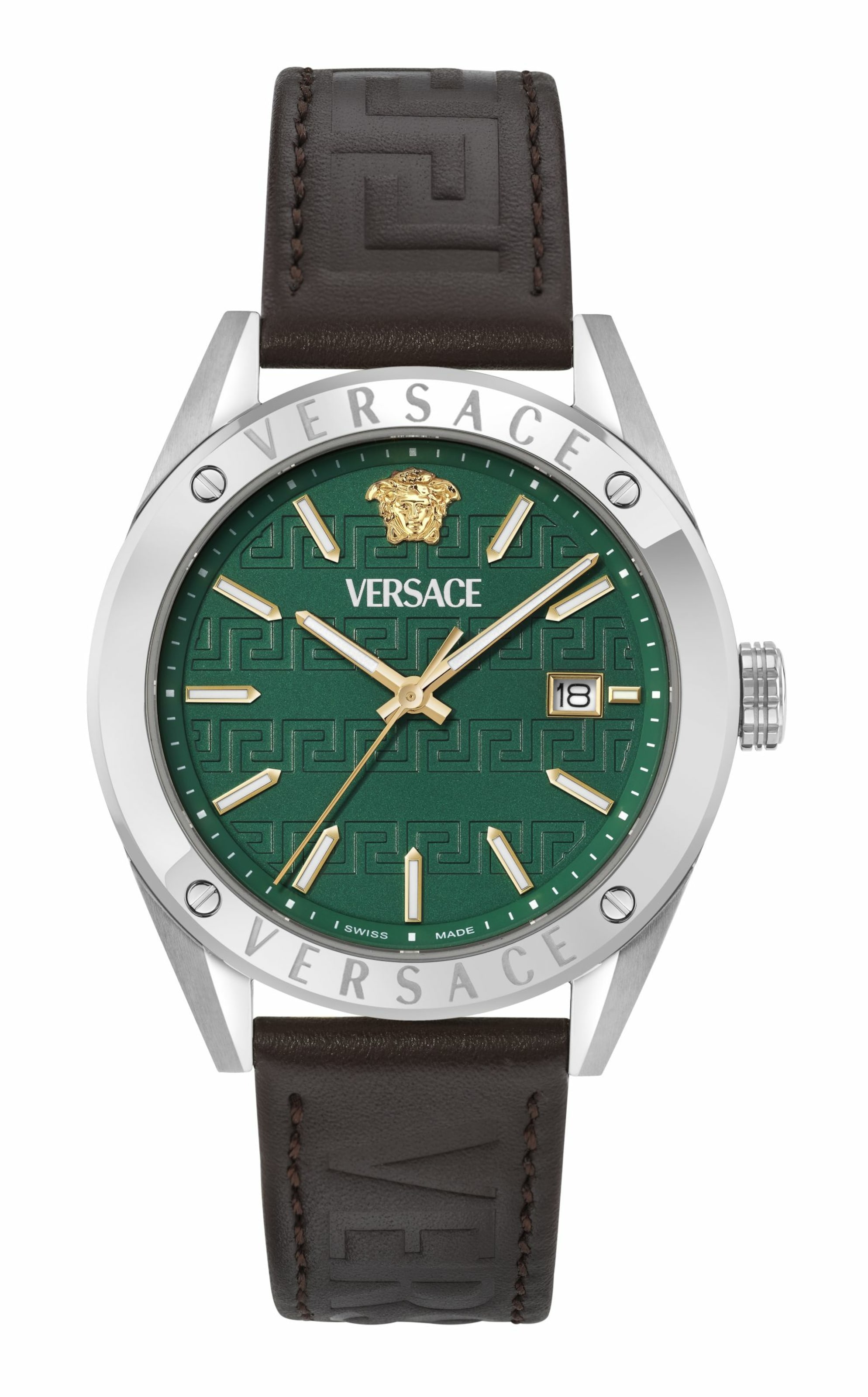 VERSACE Uhr in Braun: Vorderseite
