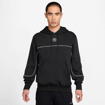 NIKE Athletic Sweatshirt 'Total 90' in Black: front