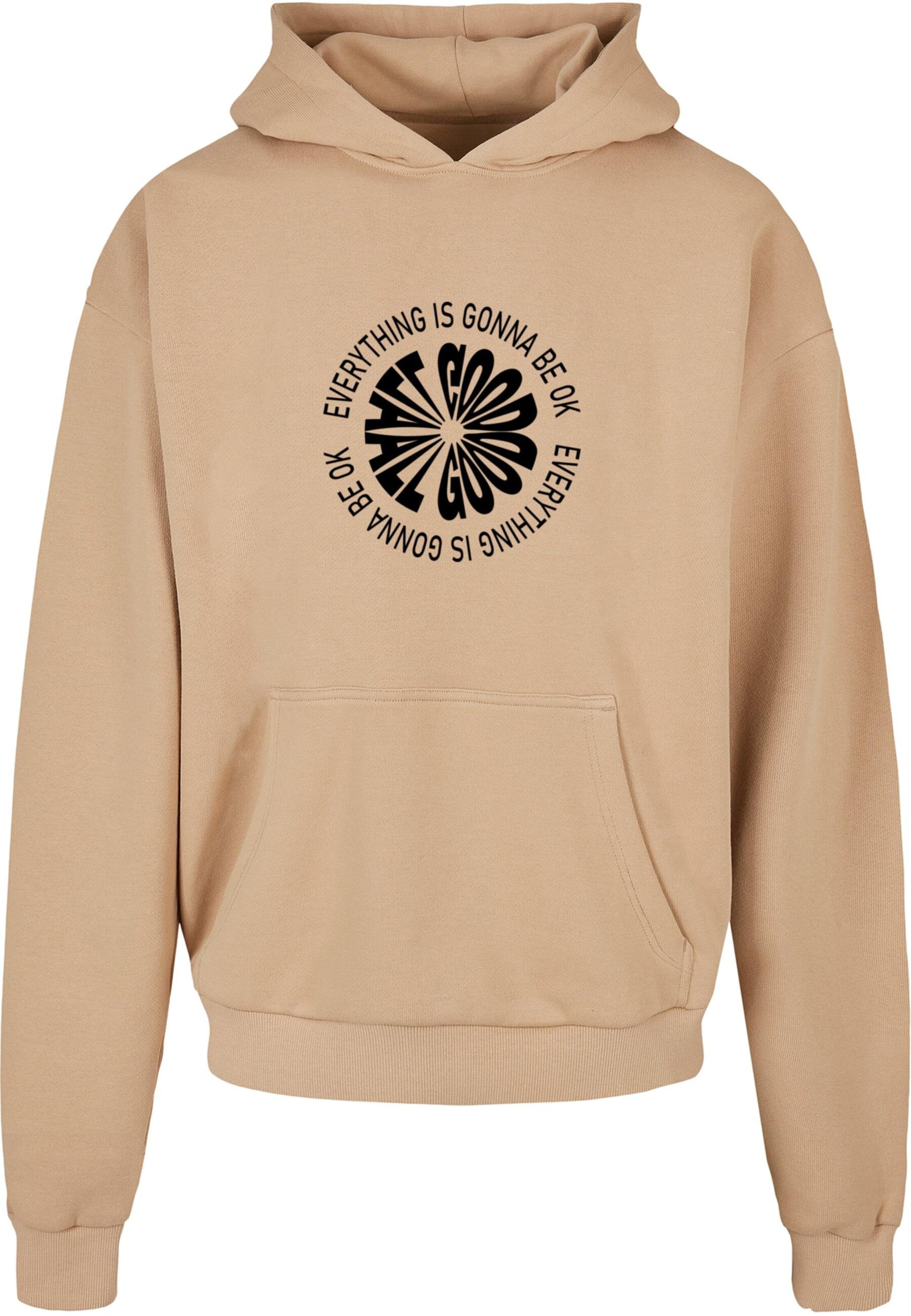Sweat-shirt 'All Good' Merchcode en beige : devant