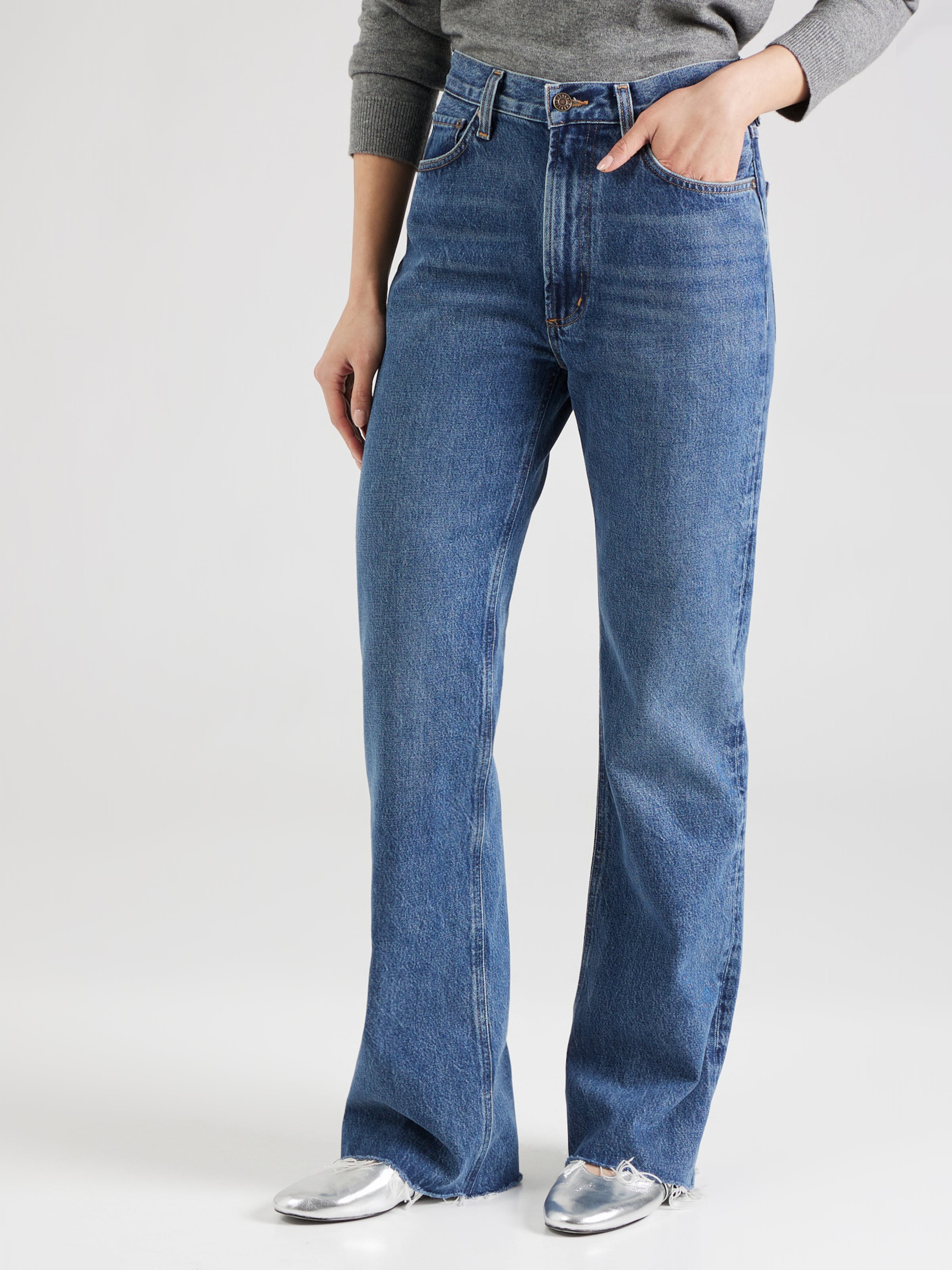 AGOLDE Regular Jeans 'leena' in Blue Denim | ABOUT YOU