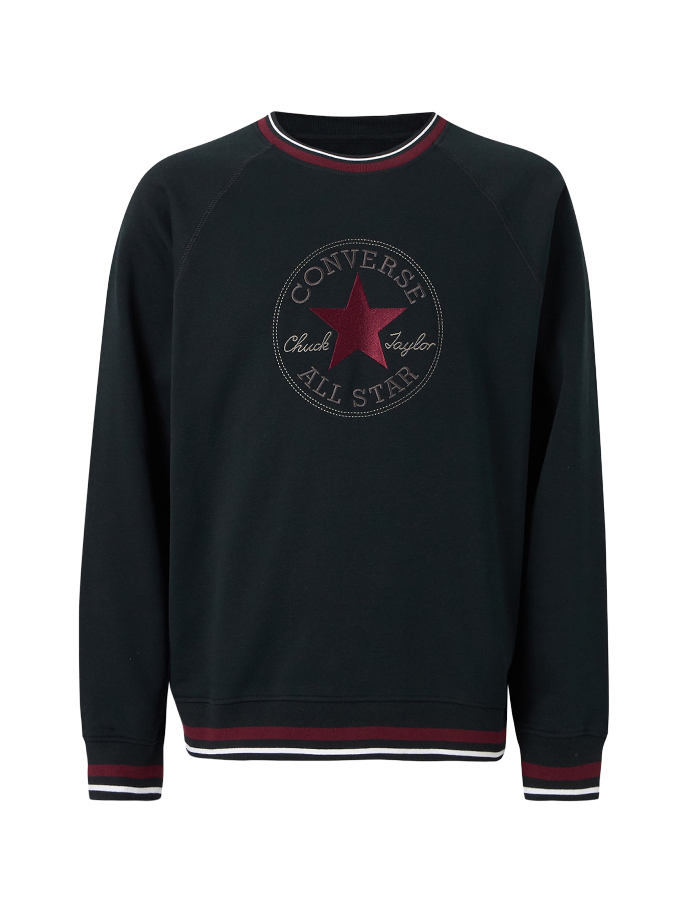 CONVERSE Bluzka sportowa 'Retro Chuck' w kolorze czarny: przód