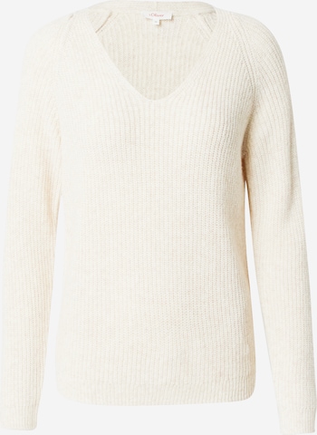 s.Oliver Pullover in Beige: predná strana