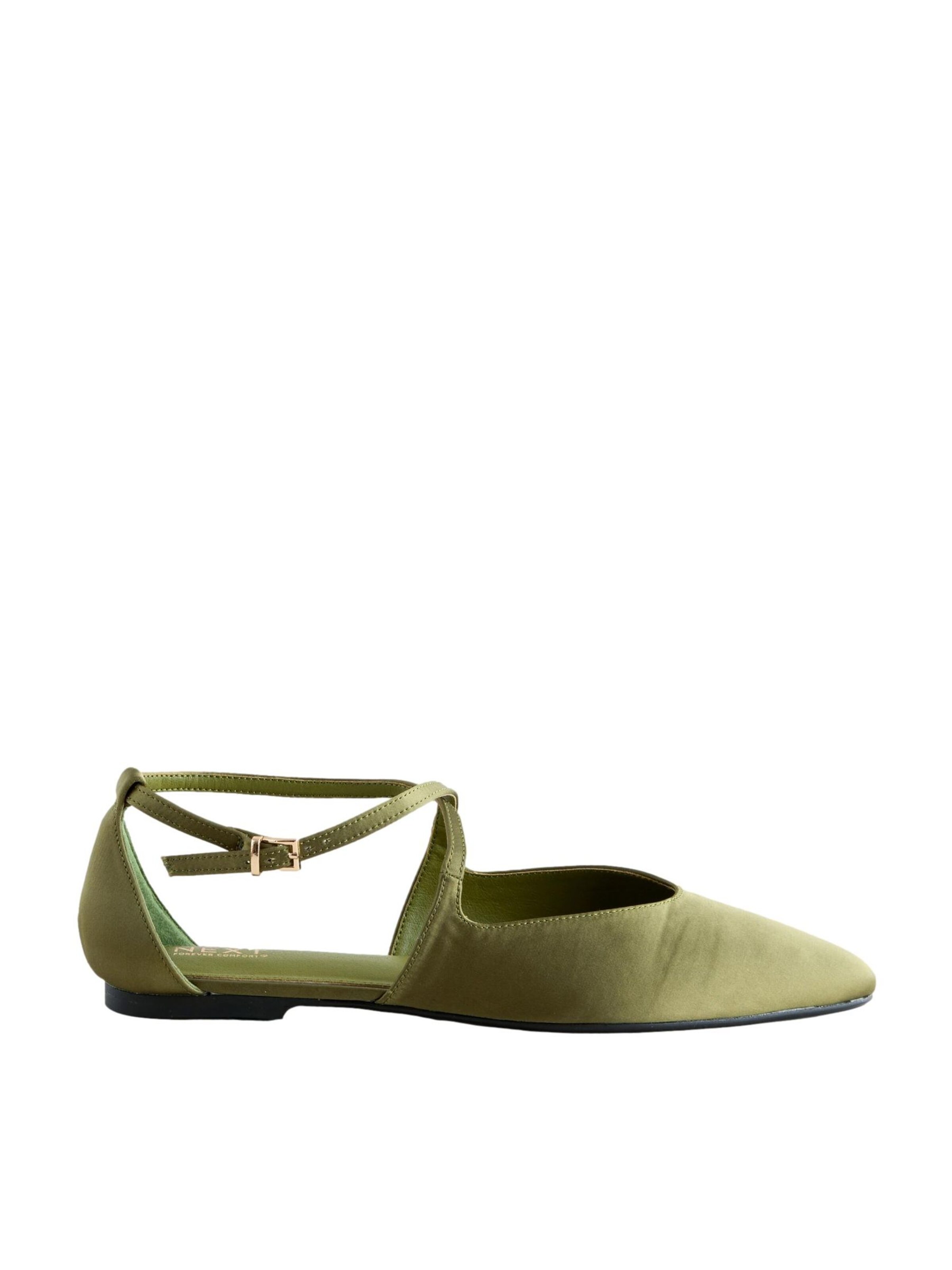 Next Балетки с ремешком 'Forever Comfort' в Зеленый