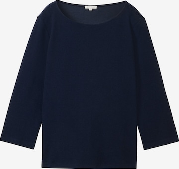 TOM TAILOR Majica | modra barva: sprednja stran