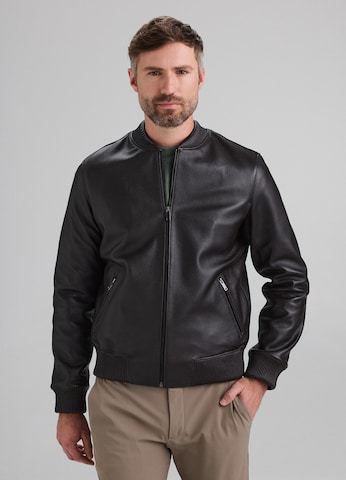 Veste mi-saison 'Leather Jacket with texture' A&A Vesa en marron : devant