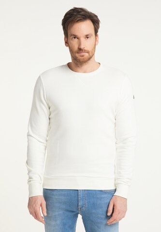 DreiMaster Vintage Sweatshirt in White: front