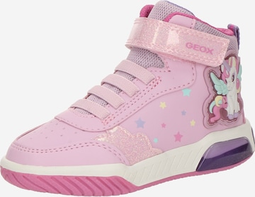 GEOX Tennarit 'INEK' värissä vaaleanpunainen: etupuoli