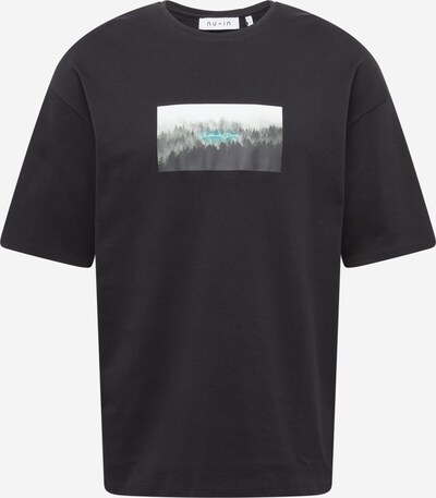 NU-IN Shirt 'Nature Print' in grau / schwarz, Produktansicht