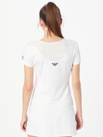 EA7 Emporio Armani Funkcionalna majica | bela barva