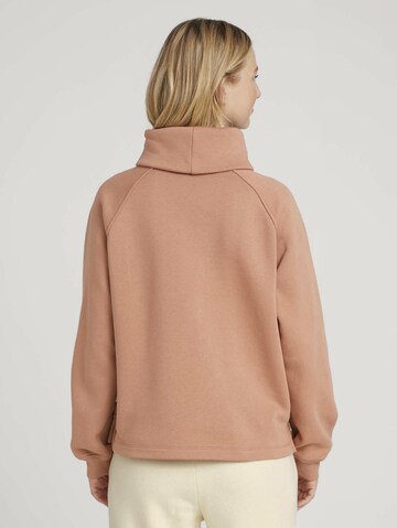 Sweat-shirt TOM TAILOR DENIM en rose