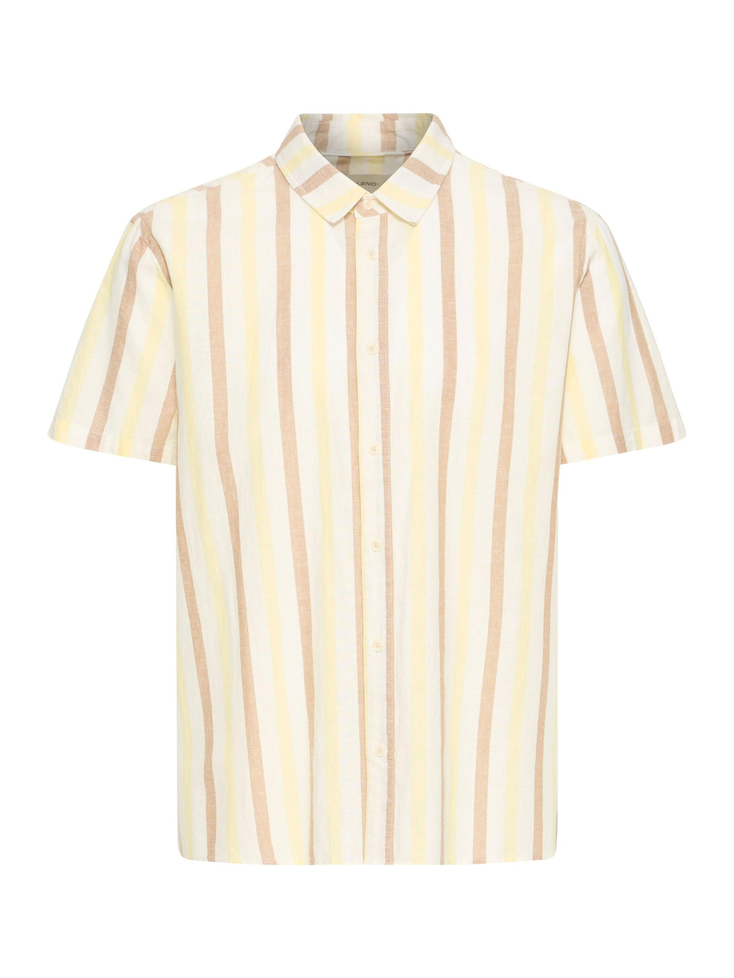 BLEND Overhemd ' BHAban ' in Geel: voorkant