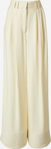 Guido Maria Kretschmer Women Široke hlačnice Hlače z naborki 'Finja' | rumena barva: sprednja stran