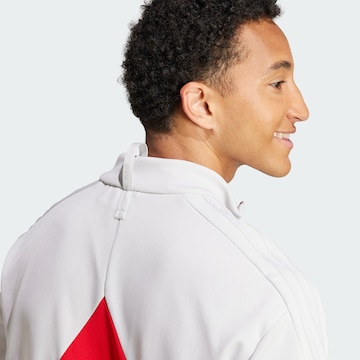 ADIDAS SPORTSWEAR Athletic Zip-Up Hoodie 'Tiro' in Red