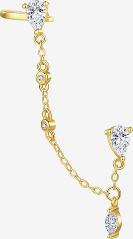 Orecchini 'Chain Cuff' di Hey Happiness in oro: frontale