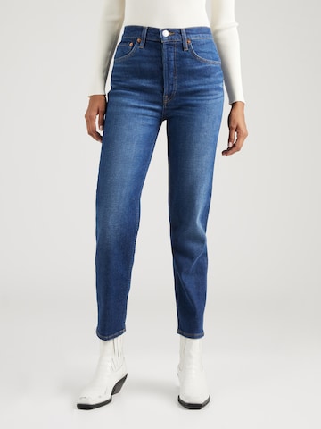 RE/DONE Tapered Jeans in Blue: front