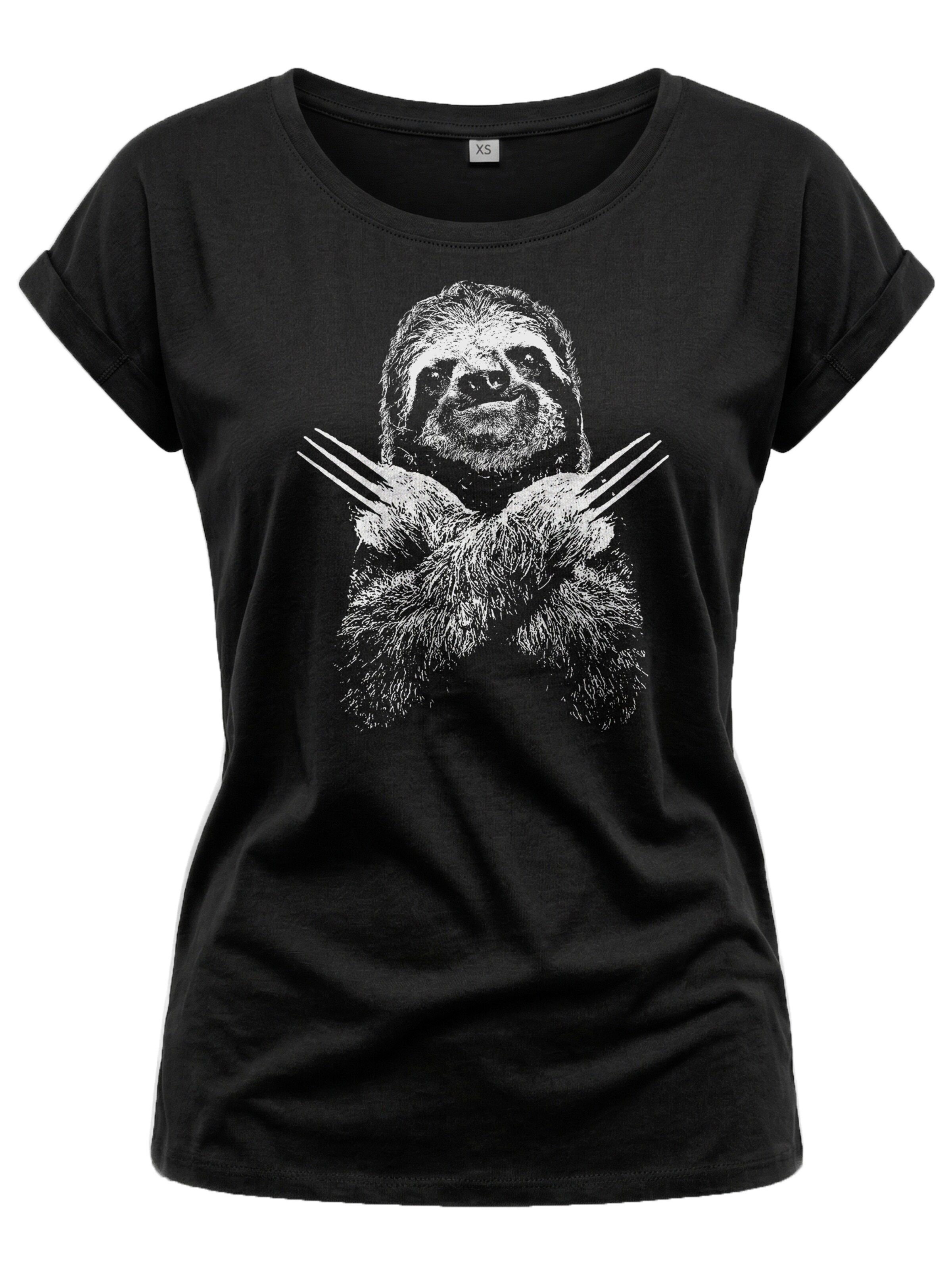 MAKAYA Shirt 'Sloth' in Black: front