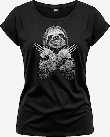 MAKAYA Shirt 'Sloth' in Black: front
