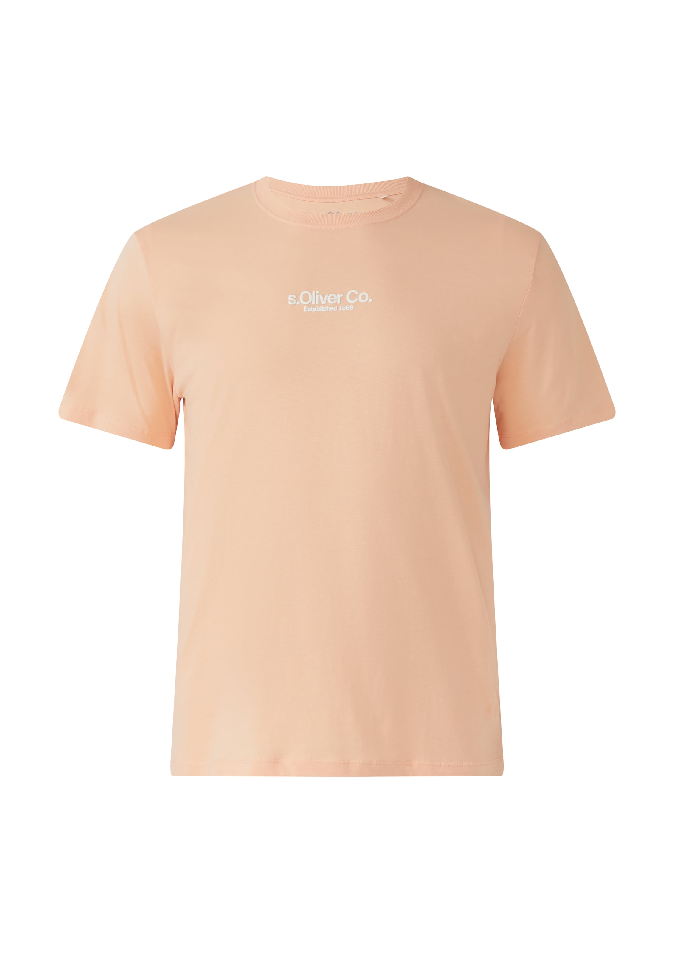 s.Oliver Men Big Sizes T-Shirt in Orange: Vorderseite