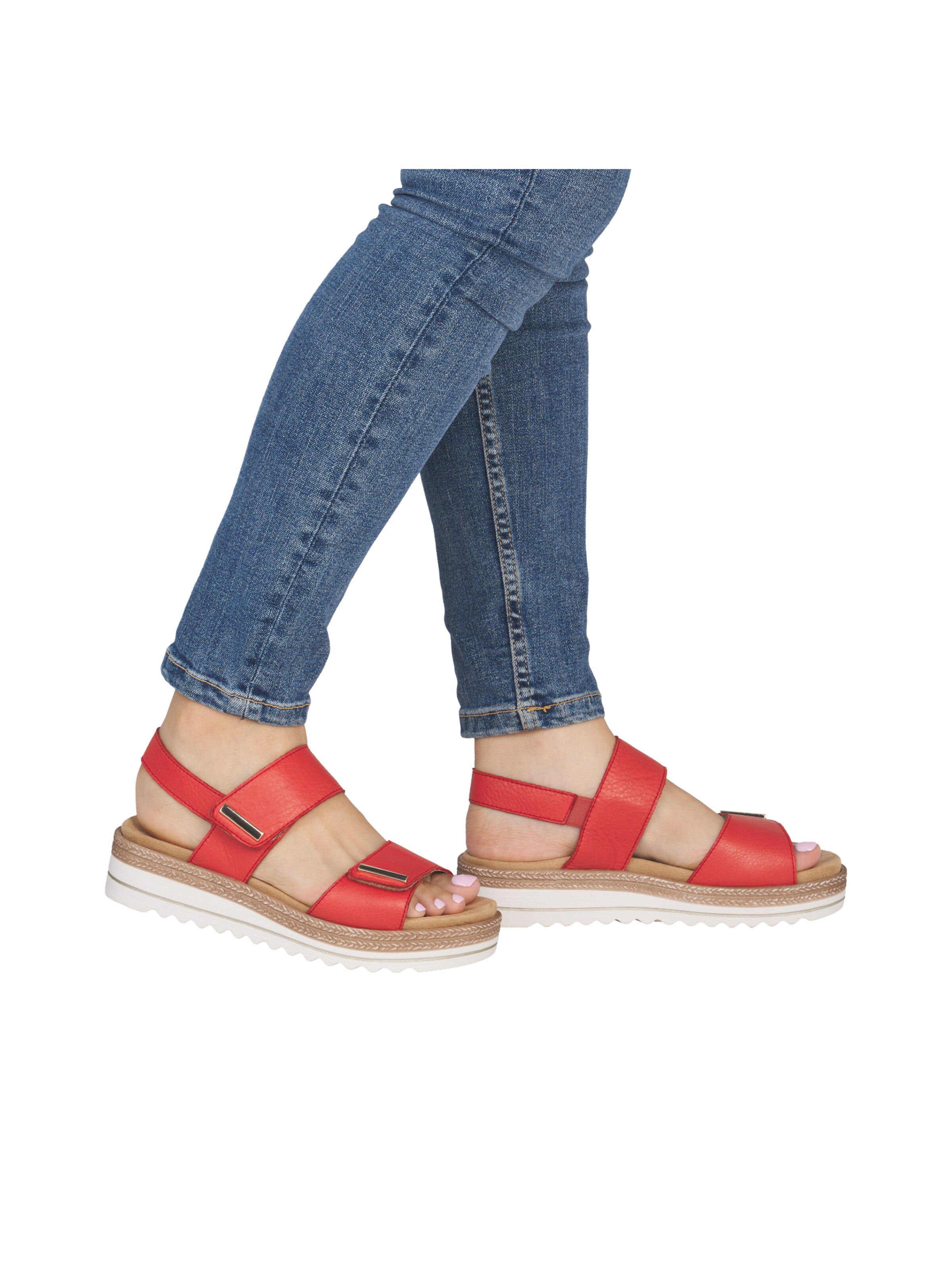 REMONTE Sandale in Rot: Vorderseite