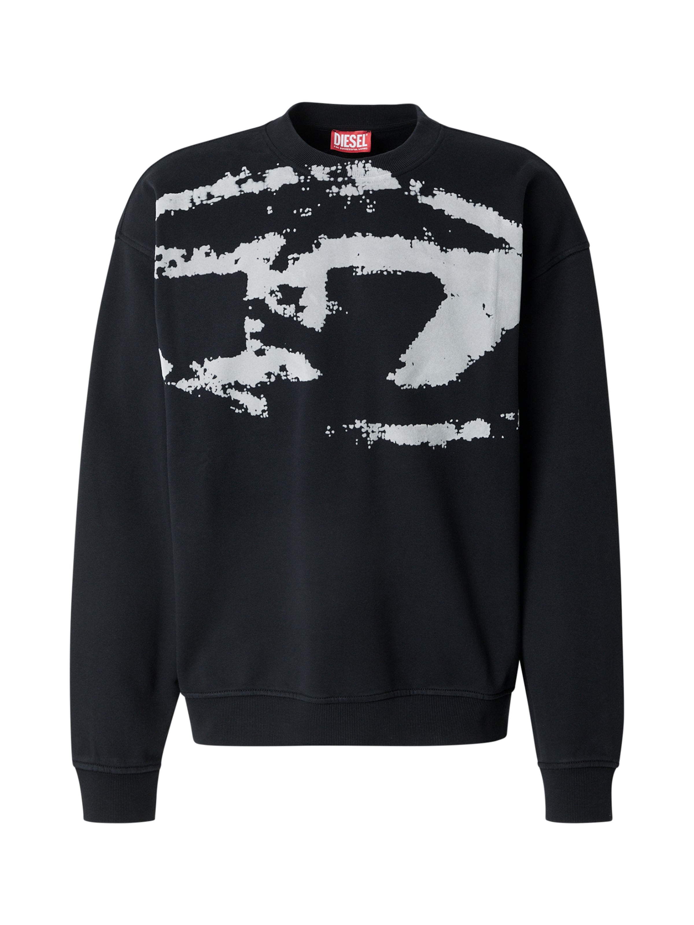 DIESEL Sweatshirt 'BOXT-N5' in Black: front