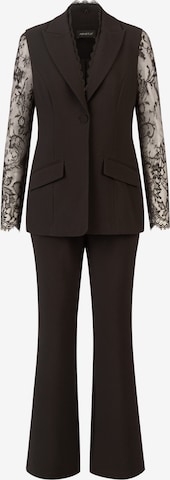 APART Hosenanzug in Schwarz: Vorderseite